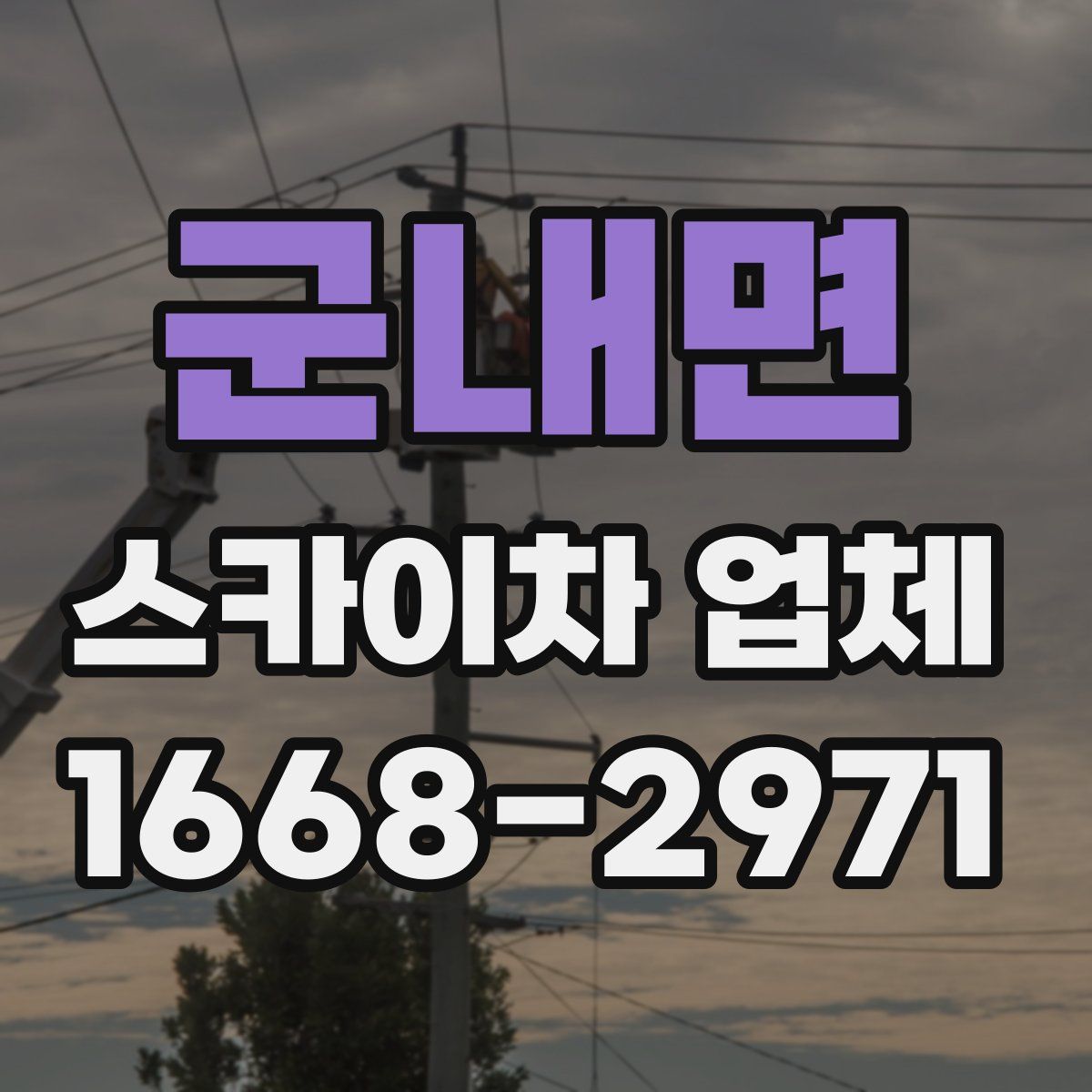 군내면 스카이차 업체