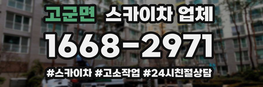 고군면 스카이차 업체