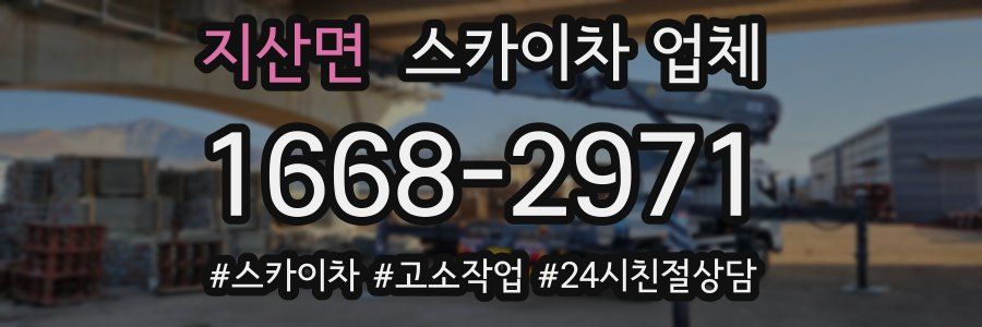 지산면 스카이차 업체