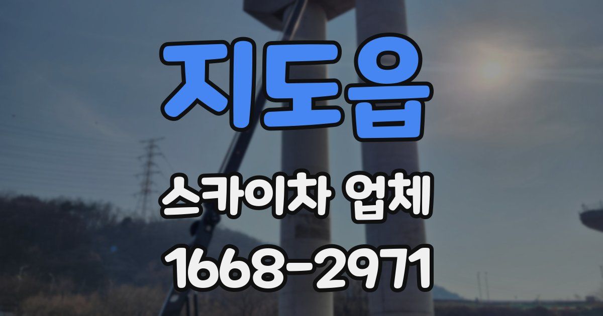 지도읍 스카이차 업체