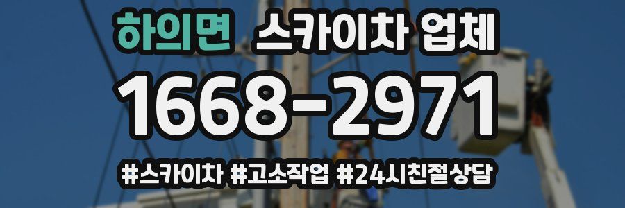 하의면 스카이차 업체