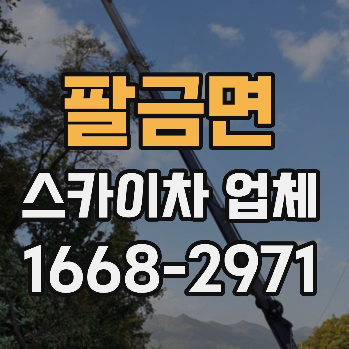 팔금면 스카이차 업체