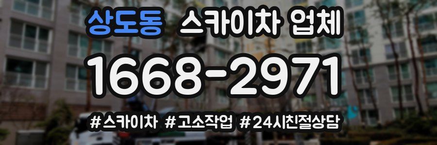 상도동 스카이차 업체
