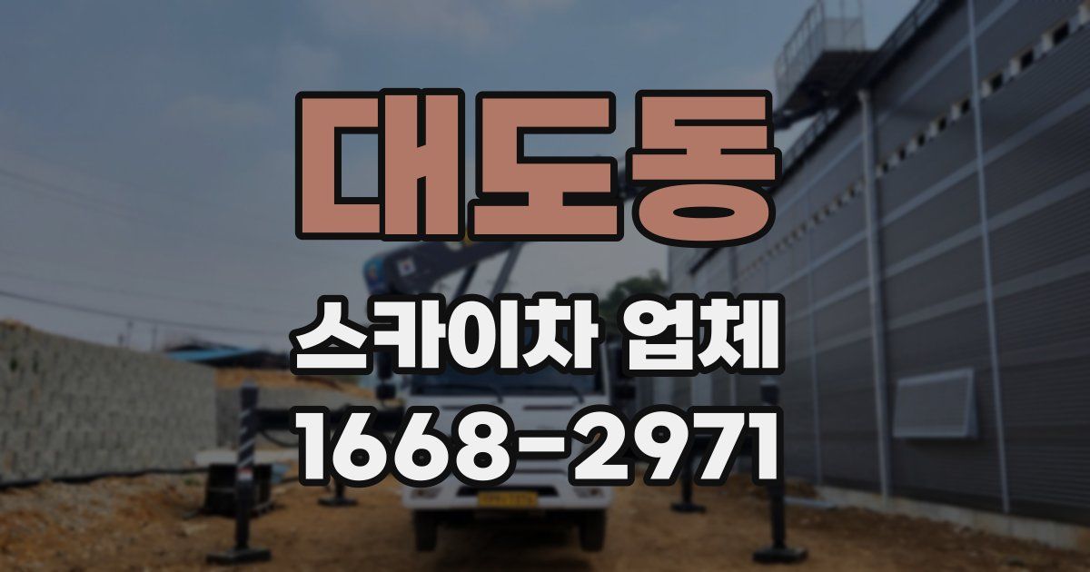 대도동 스카이차 업체