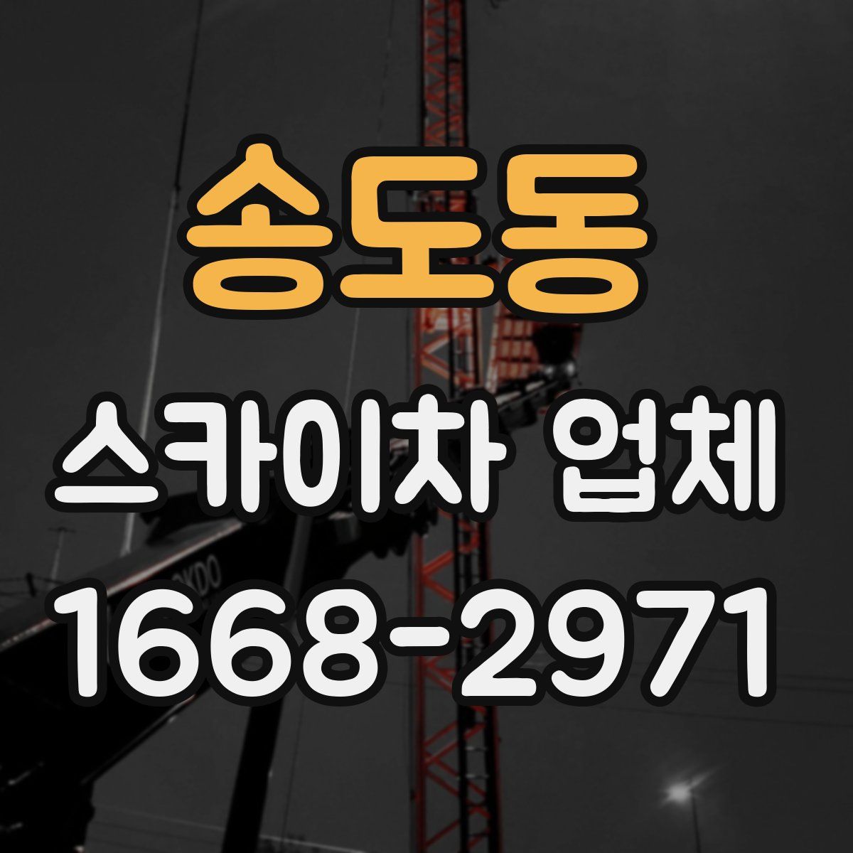 송도동 스카이차 업체