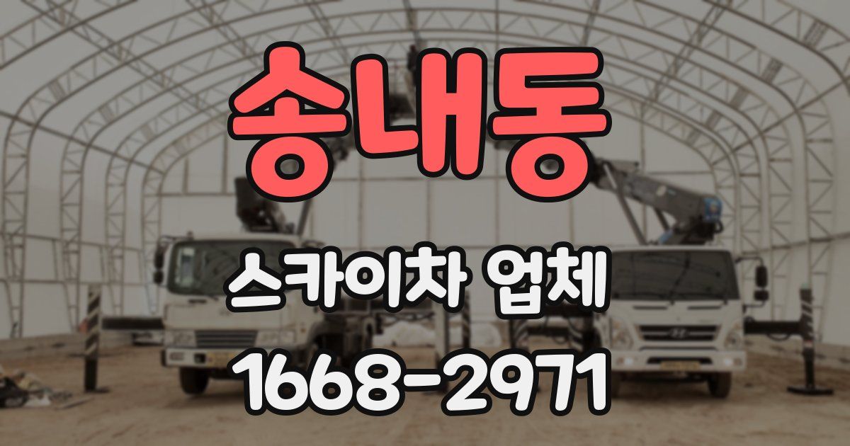 송내동 스카이차 업체