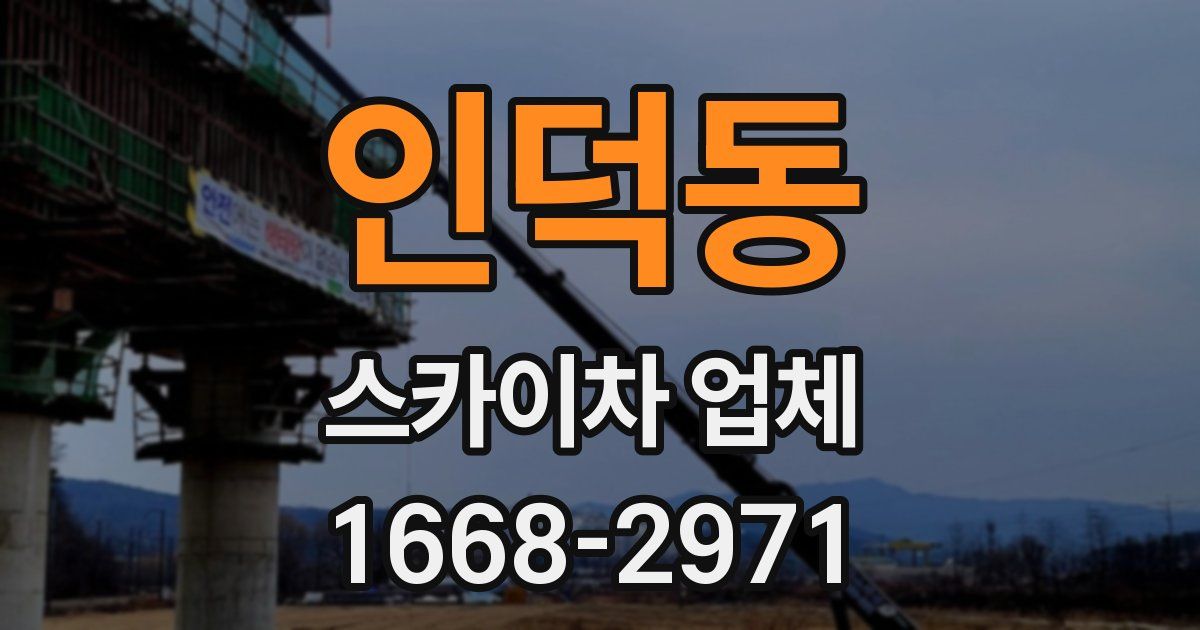 인덕동 스카이차 업체