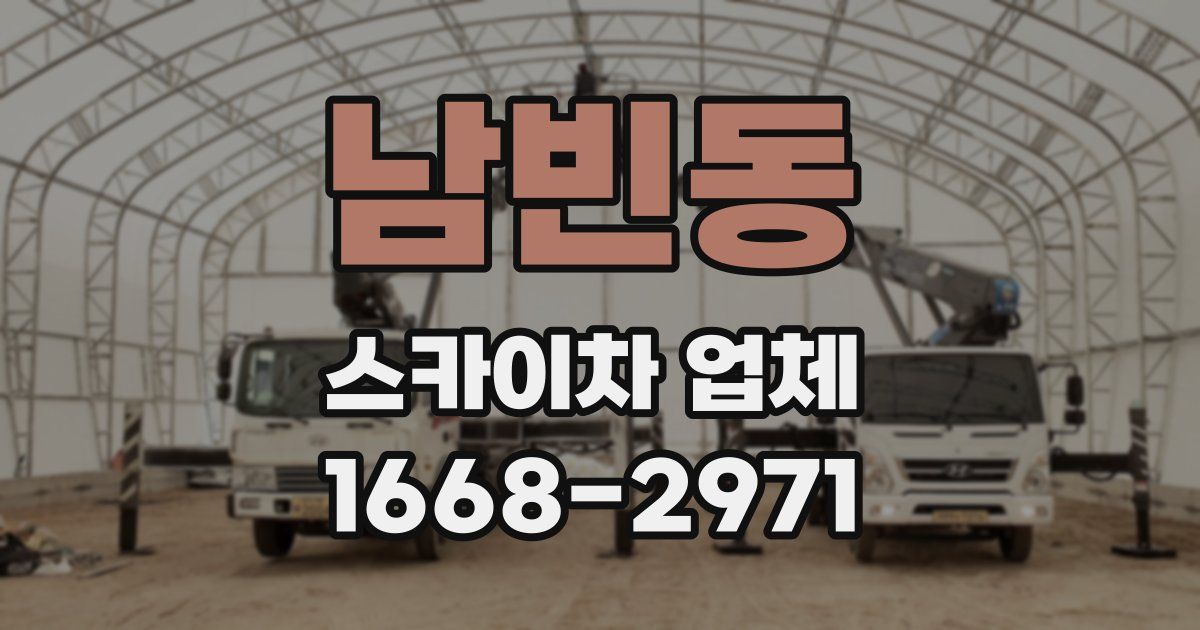 남빈동 스카이차 업체