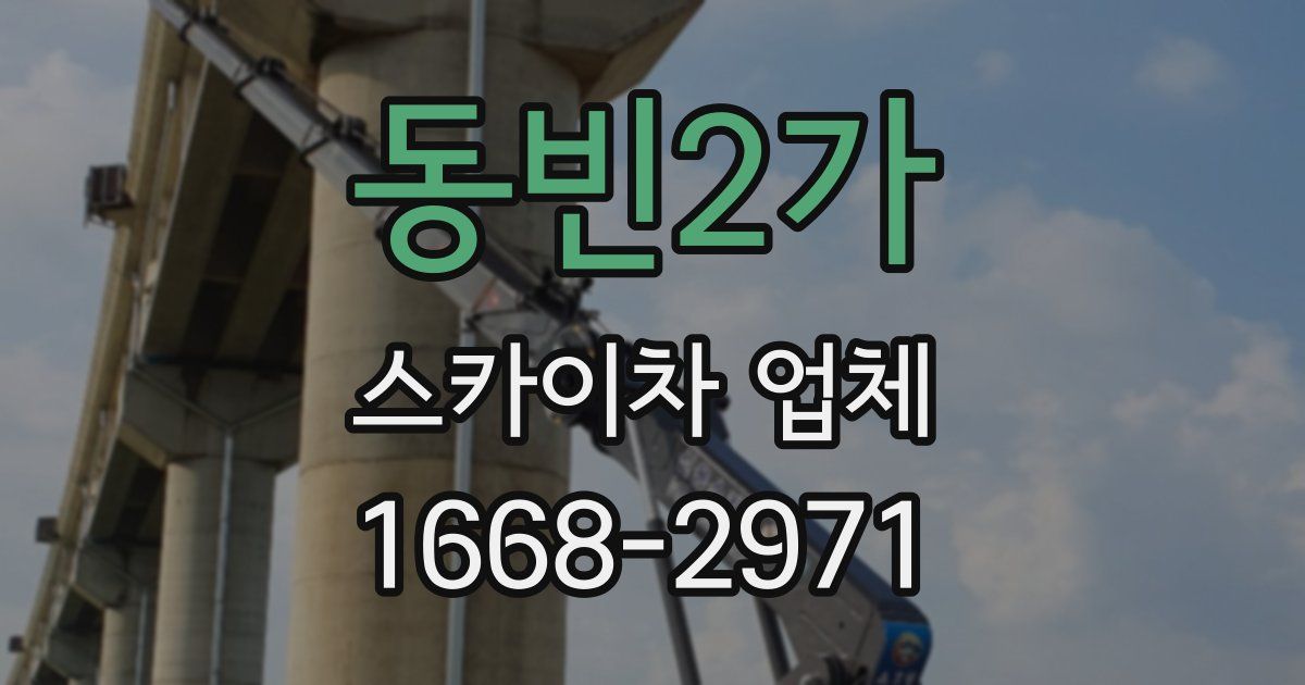 동빈2가 스카이차 업체
