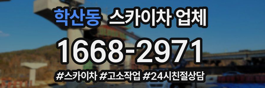 학산동 스카이차 업체
