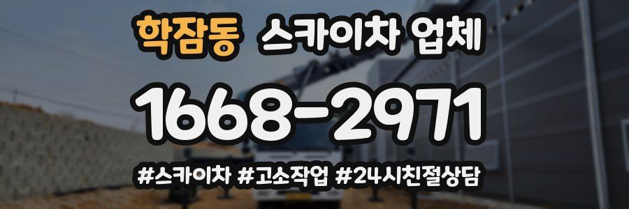 학잠동 스카이차 업체
