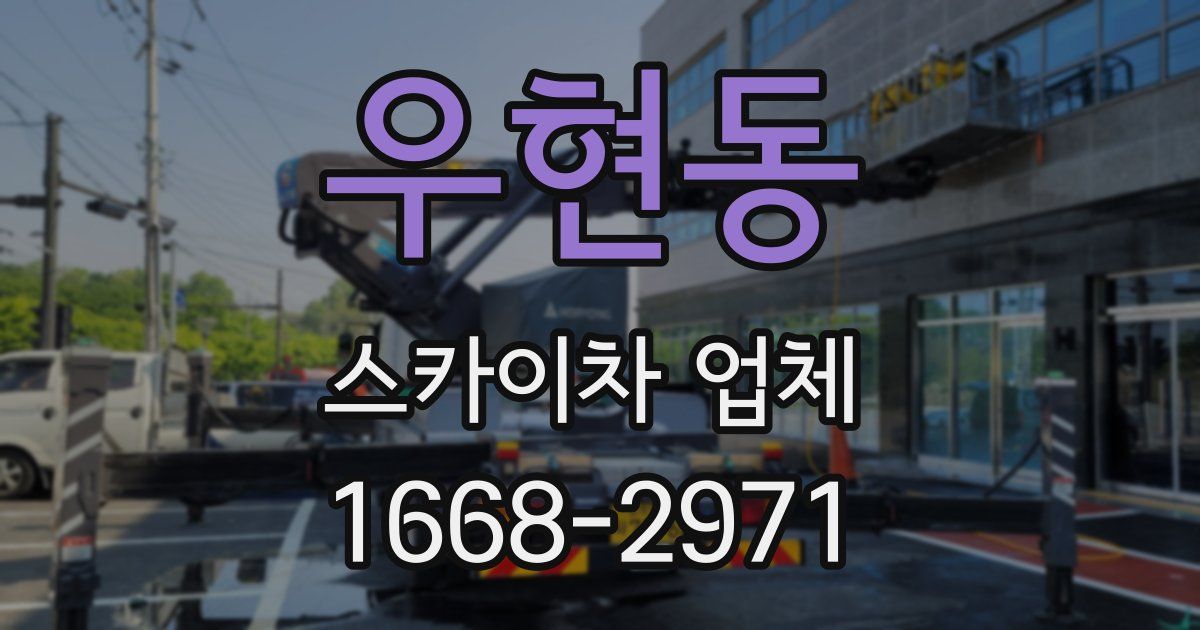 우현동 스카이차 업체