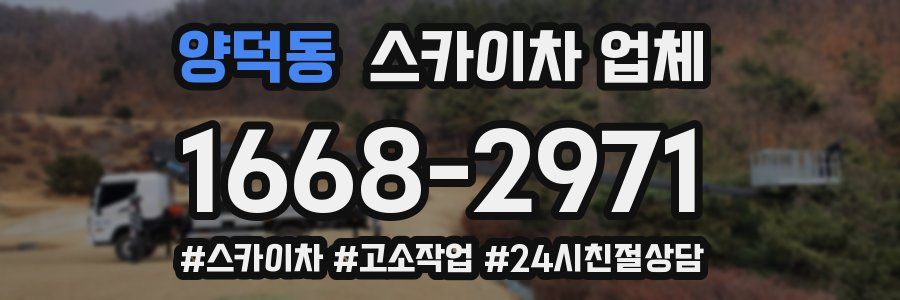 양덕동 스카이차 업체