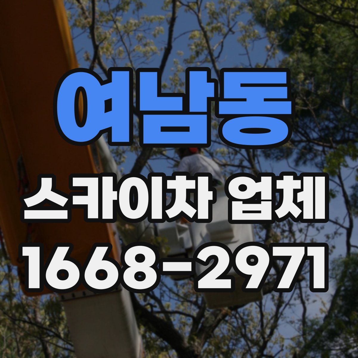 여남동 스카이차 업체