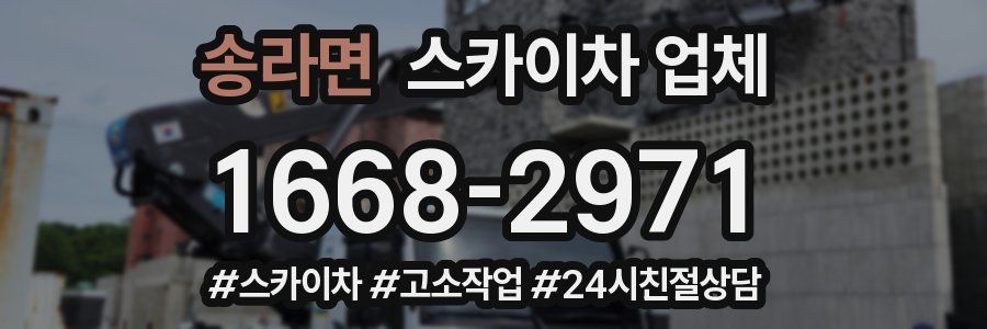 송라면 스카이차 업체