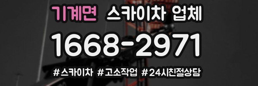 기계면 스카이차 업체