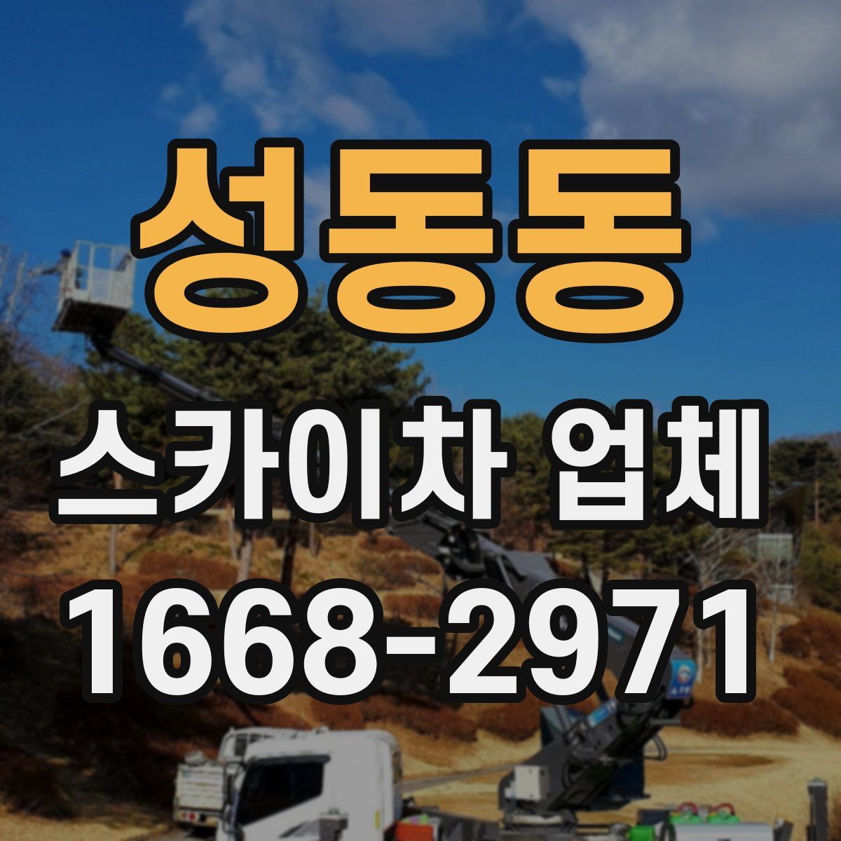 성동동 스카이차 업체