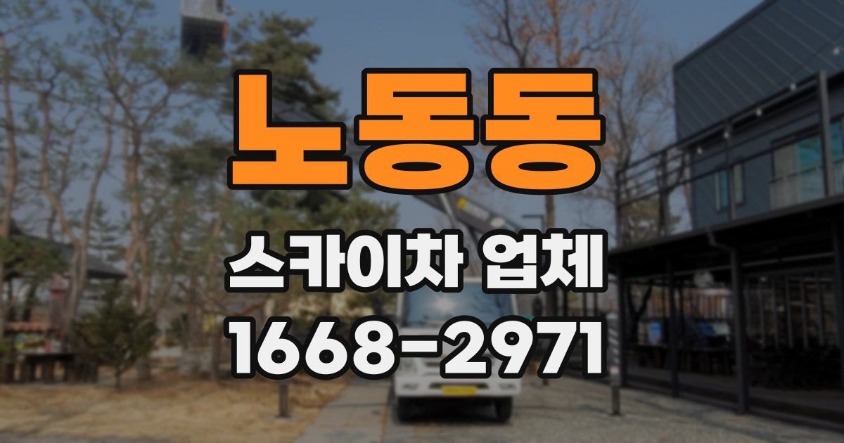 노동동 스카이차 업체