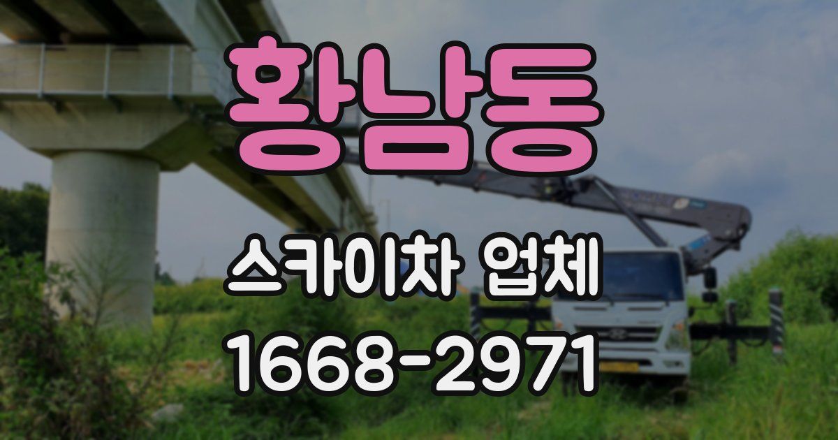 황남동 스카이차 업체
