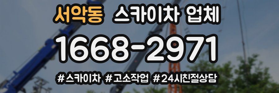 서악동 스카이차 업체