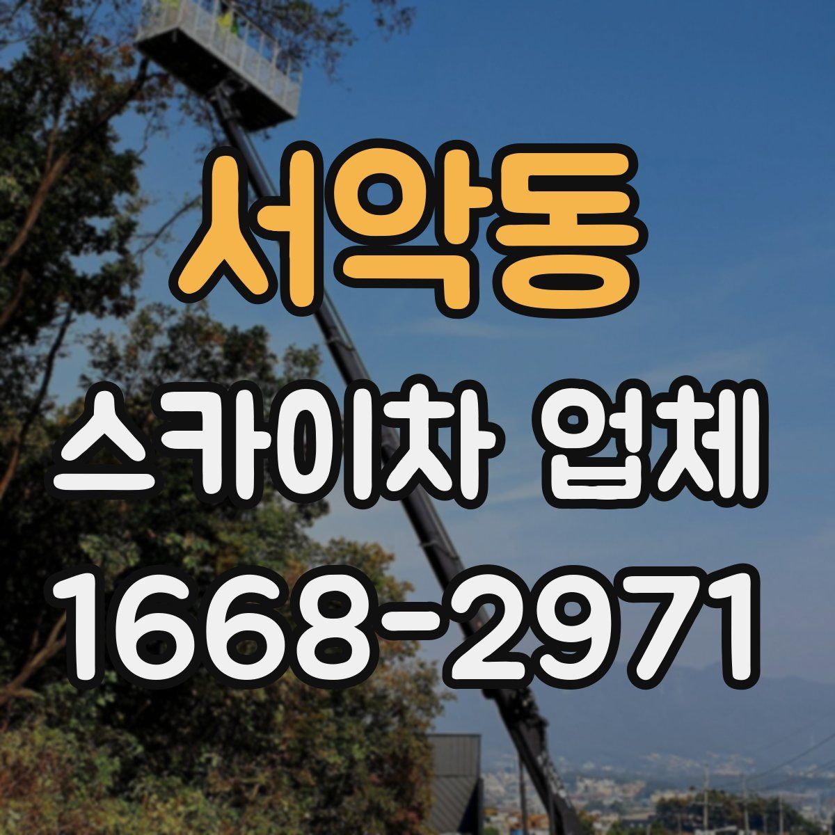서악동 스카이차 업체