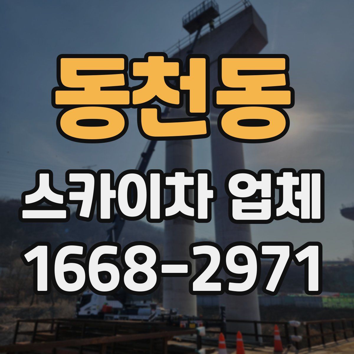 동천동 스카이차 업체