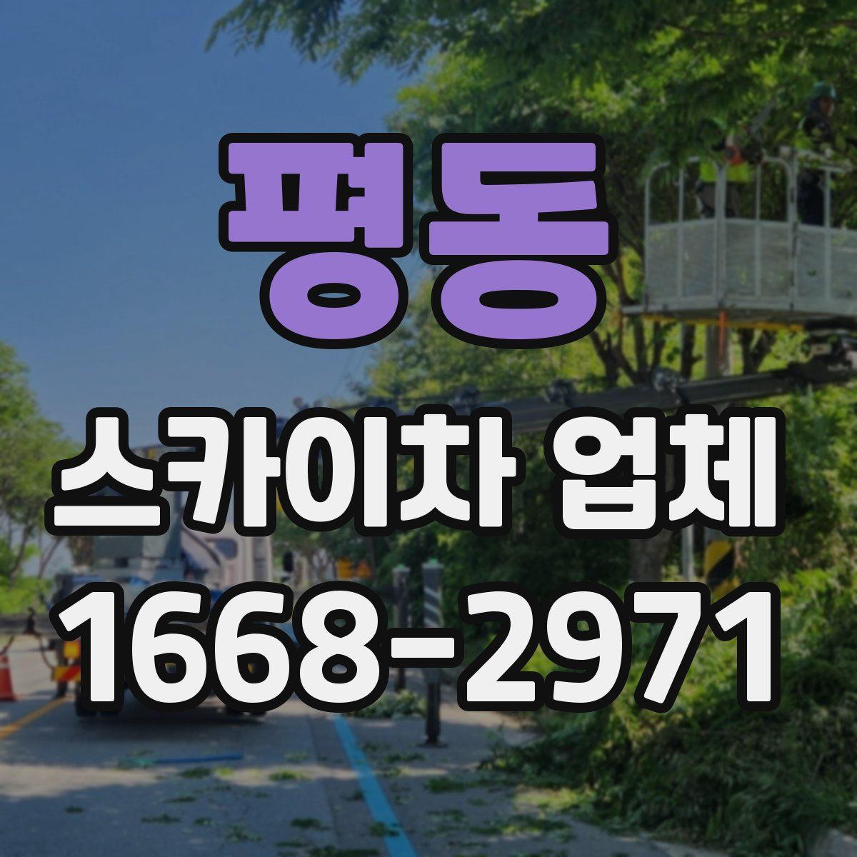 평동 스카이차 업체