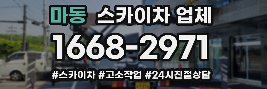 마동 스카이차 업체