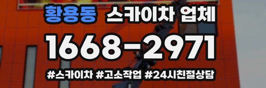 황용동 스카이차 업체