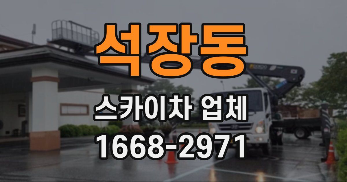 석장동 스카이차 업체