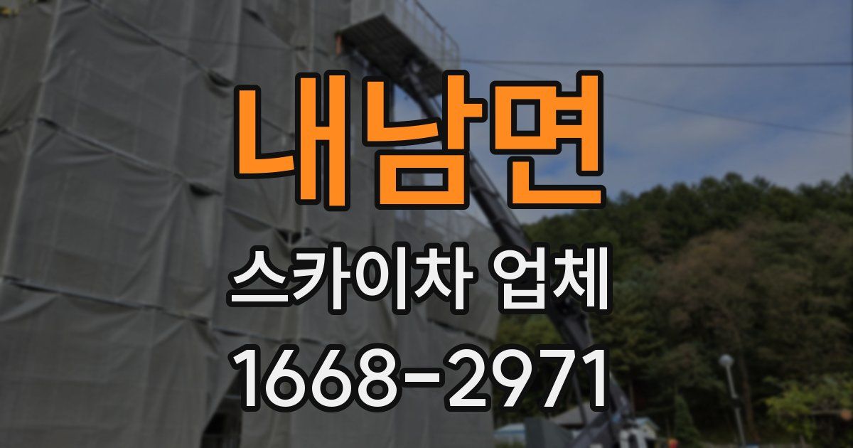 내남면 스카이차 업체