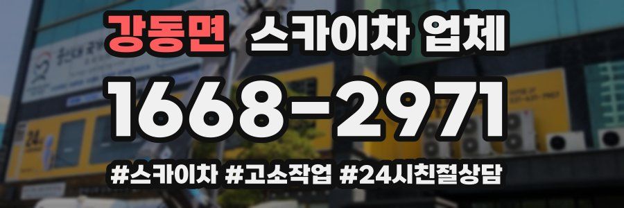 강동면 스카이차 업체