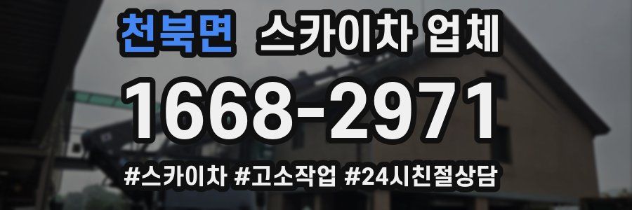 천북면 스카이차 업체