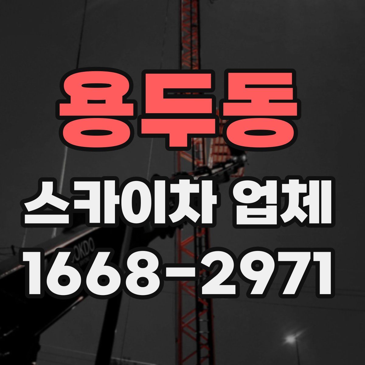 용두동 스카이차 업체
