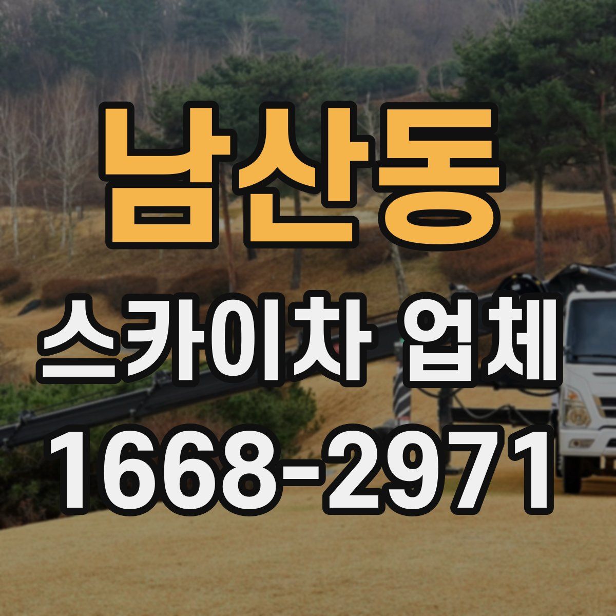 남산동 스카이차 업체