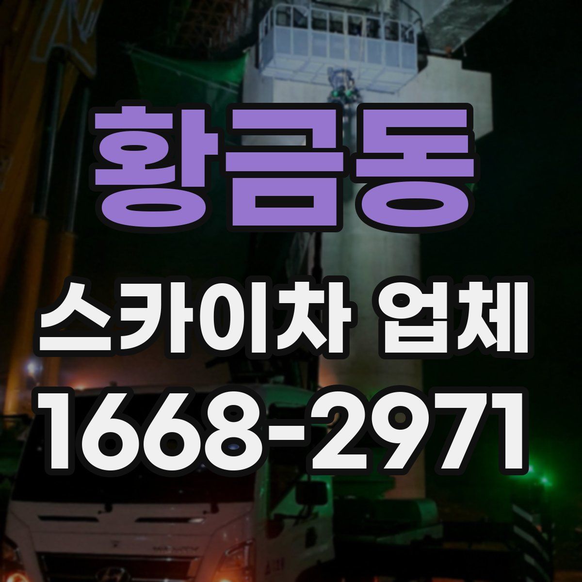 황금동 스카이차 업체
