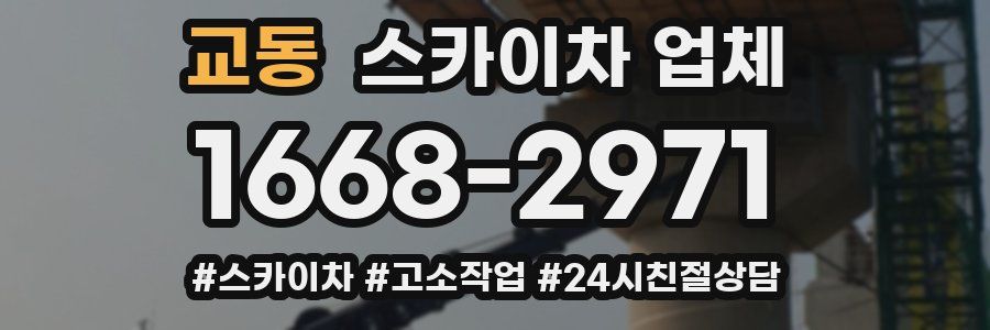 교동 스카이차 업체