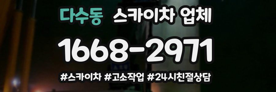 다수동 스카이차 업체