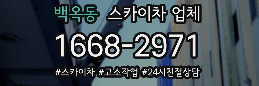 백옥동 스카이차 업체