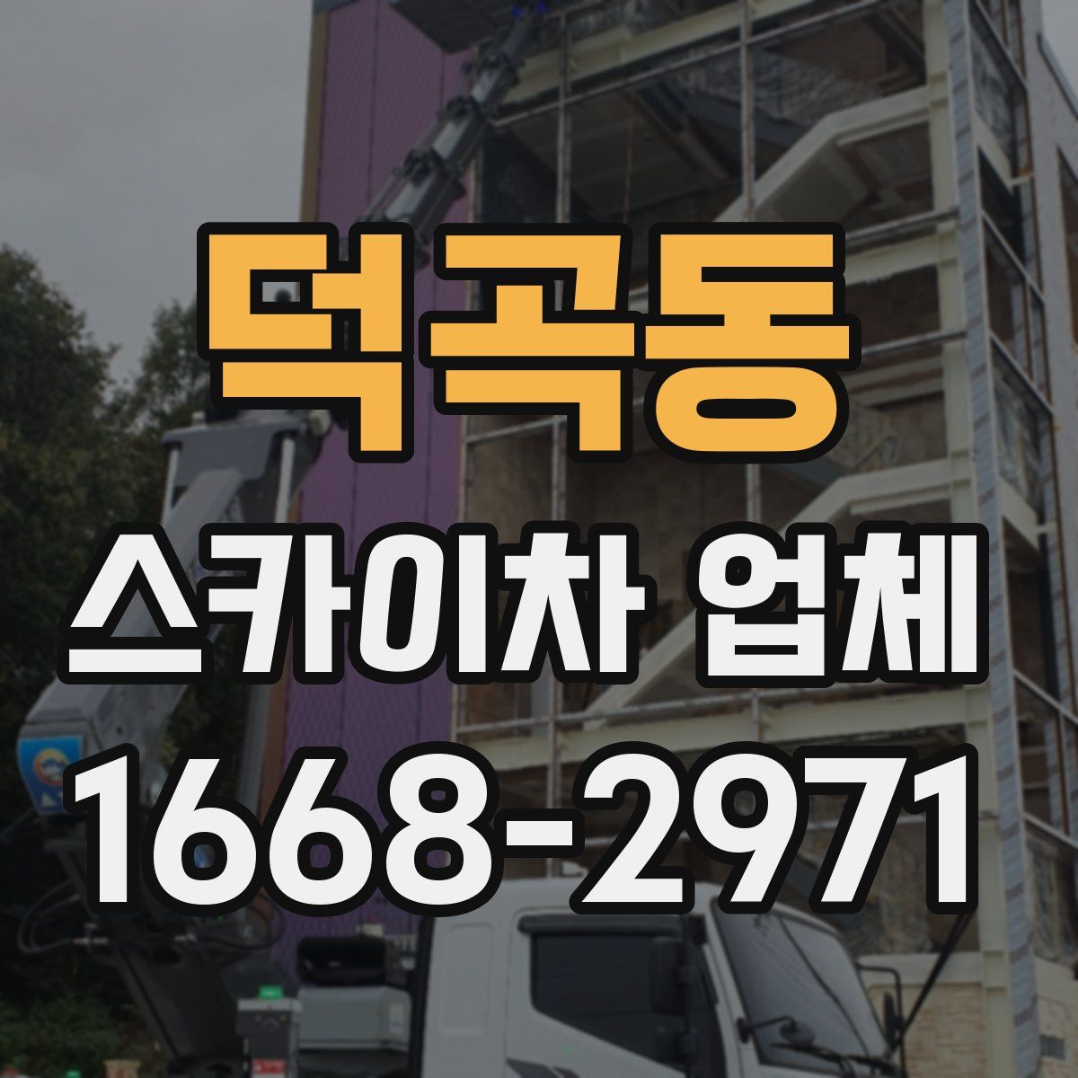 덕곡동 스카이차 업체