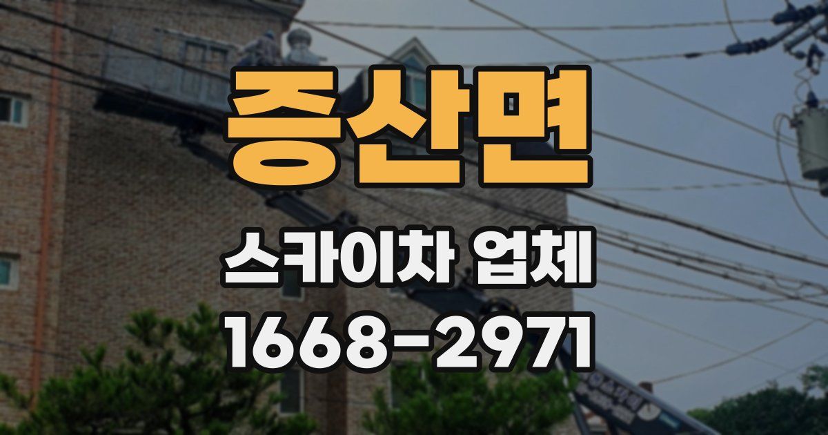 증산면 스카이차 업체