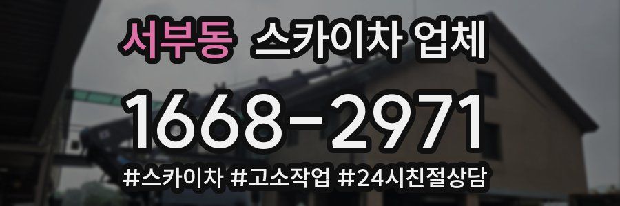 서부동 스카이차 업체