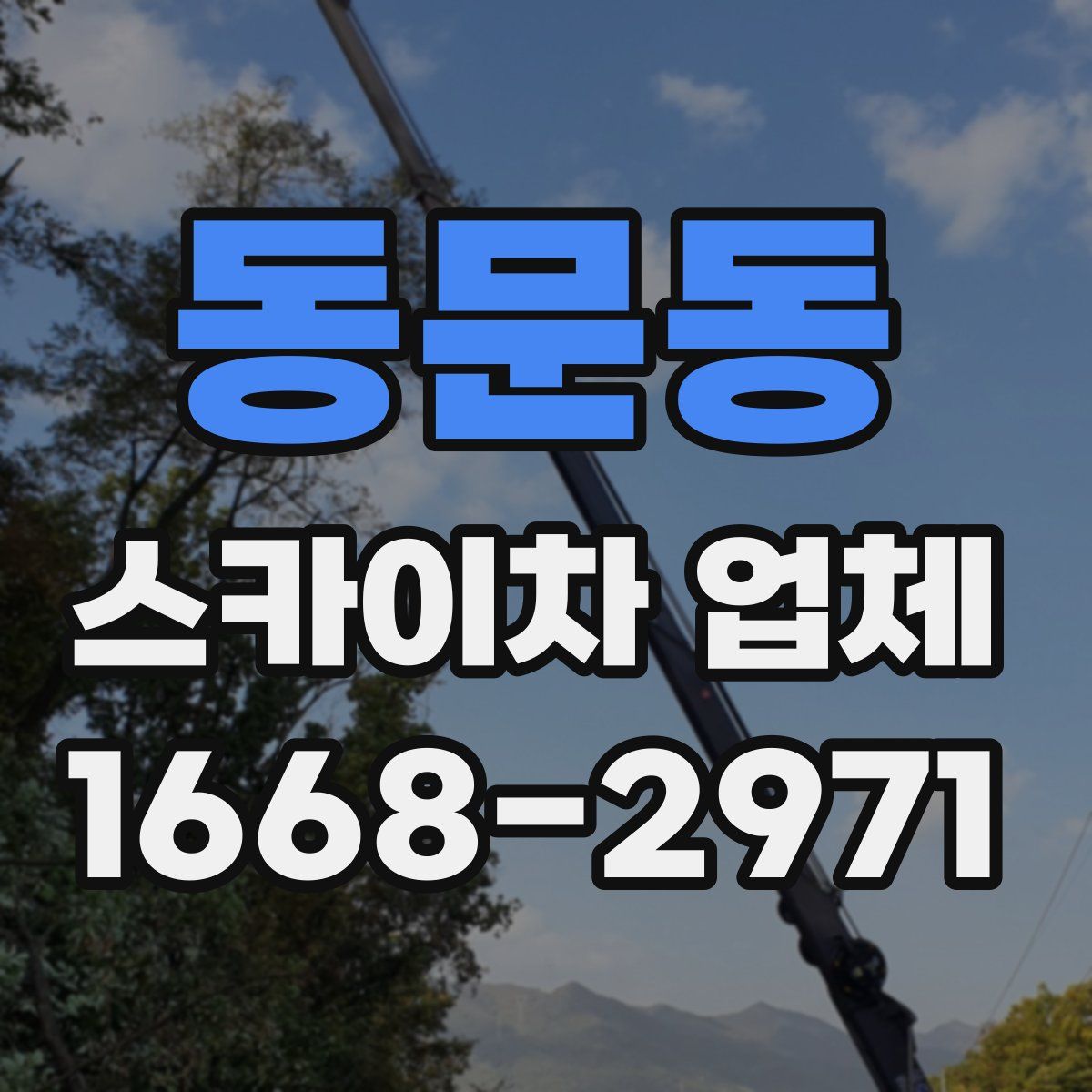 동문동 스카이차 업체