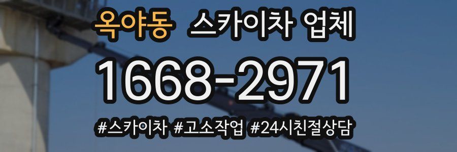 옥야동 스카이차 업체