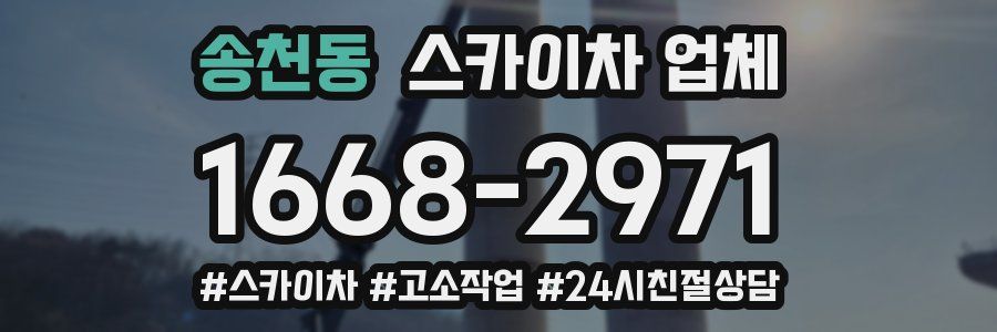 송천동 스카이차 업체