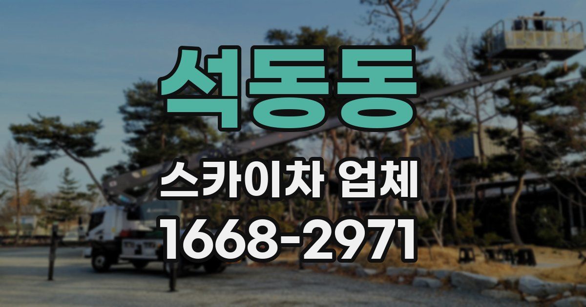 석동동 스카이차 업체