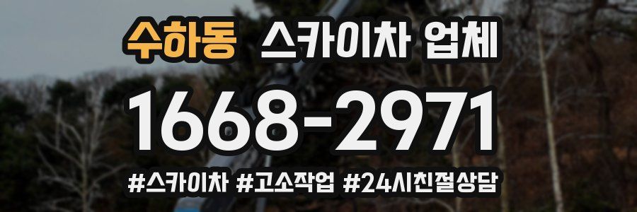 수하동 스카이차 업체