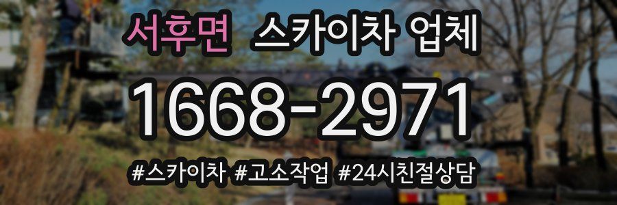 서후면 스카이차 업체