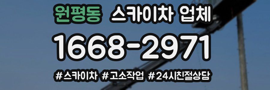 원평동 스카이차 업체