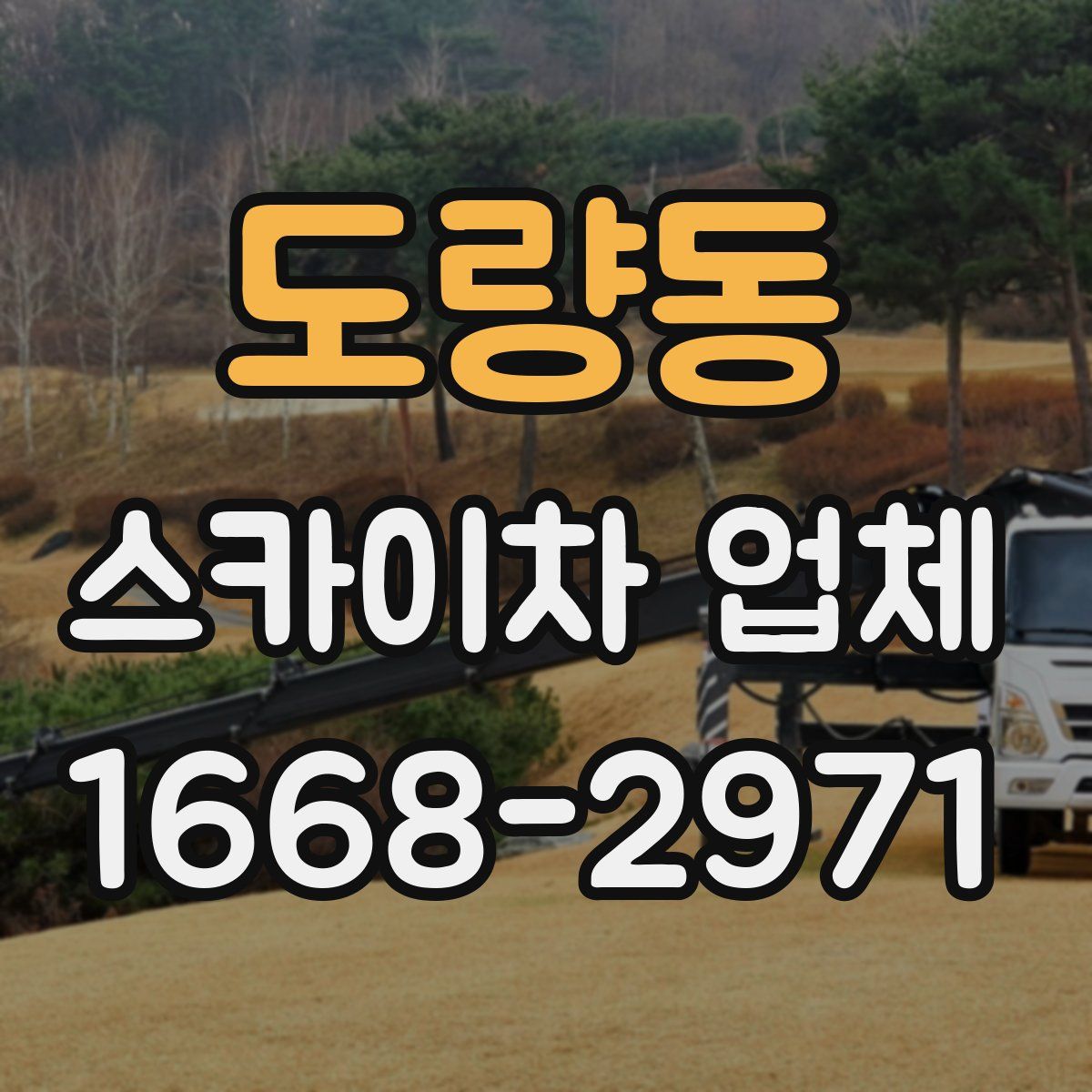 도량동 스카이차 업체